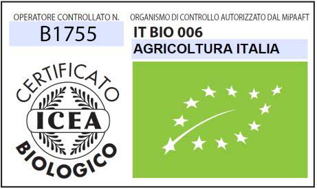 Olio EVO Biologico certificato