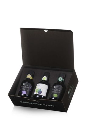 Olio EVO Scatolina Tris Oli Certificati (Dop, Igp, Bio Giovani) 250 Ml Nuovo Raccolto 2024